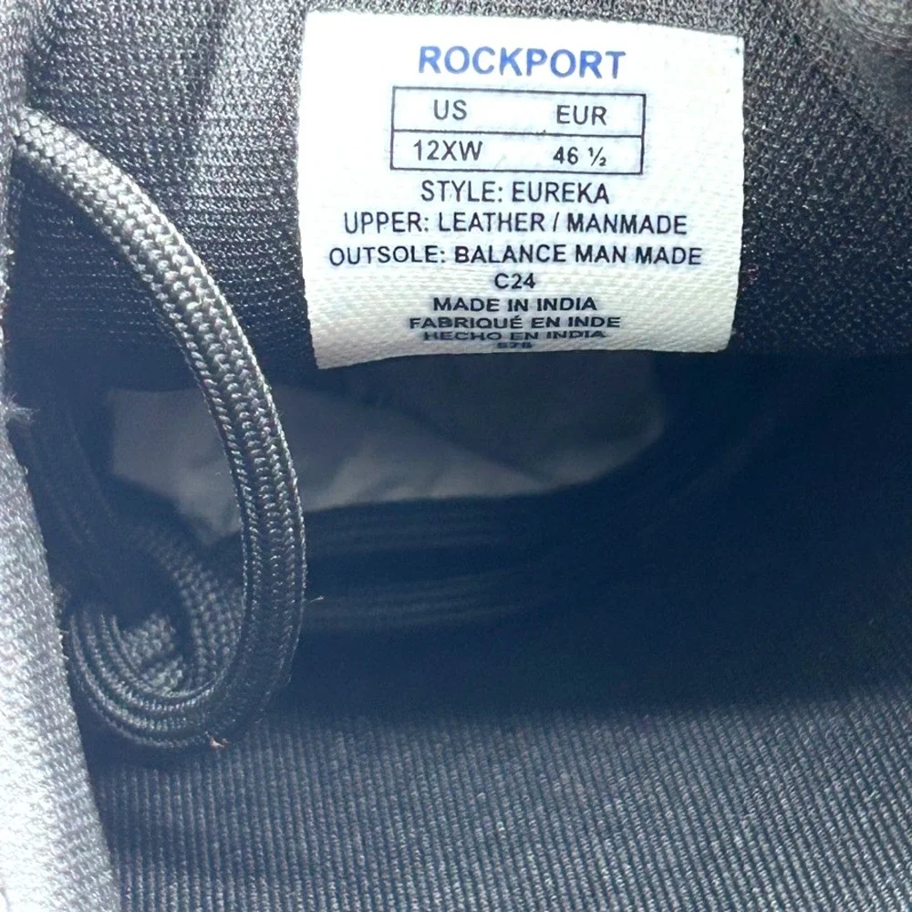 Rockport Eureka Men's US 12 XW  Black‎ Walking Sneakers - No box
